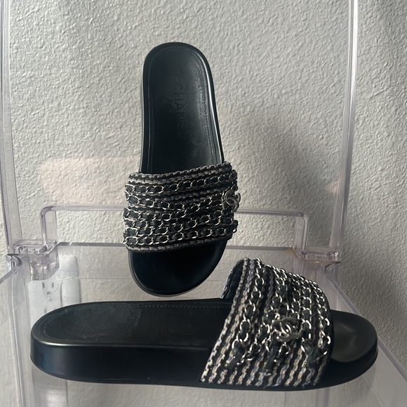 Chanel Slides Serial #G31627 size 7, Limited Edition. - Picture 5 of 15